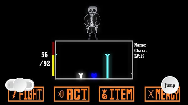 I created a game Sans in game creator for Android: undertale Sans