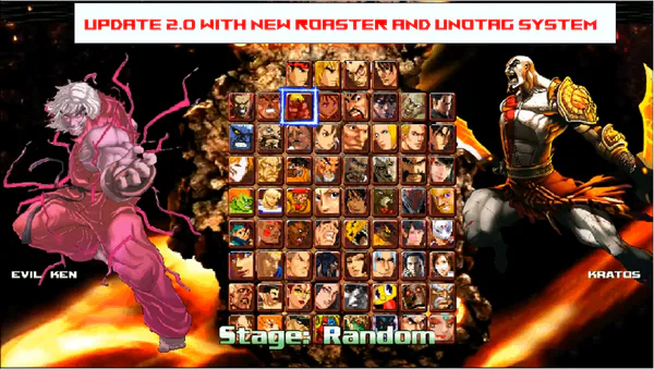 Street Fighter X Tekken: Character Select. 