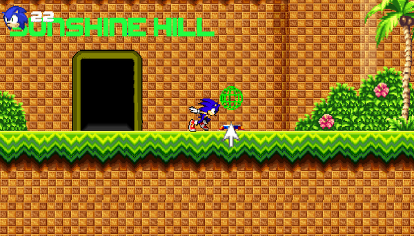 green hill in simple sonic worlds by chucknick - Game Jolt