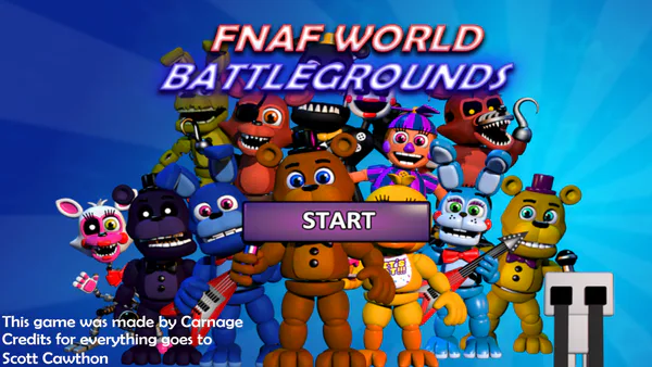 MULTIPLAYER FNAF  FNaF World: Battlegrounds #1 (FNAF ONLINE!) 
