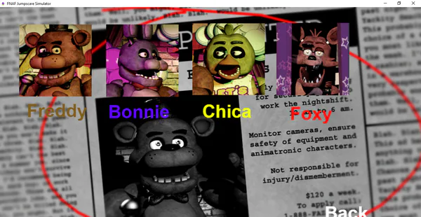 FNaF: The Ultimate Jumpscare Simulator by therustysfm - Game Jolt