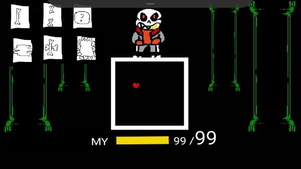 Playing as Sans!  Sans Simulator 