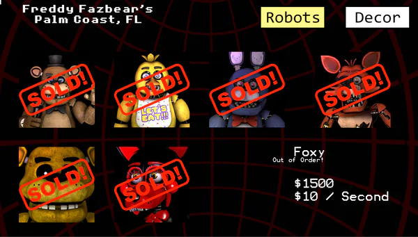 Unlocked Freedy Fazbear