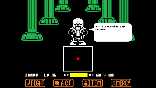 Undertale - sans fight, Full Battle