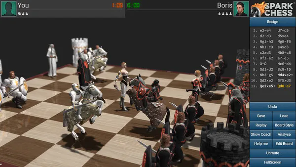 Sparkchess . Online Games .