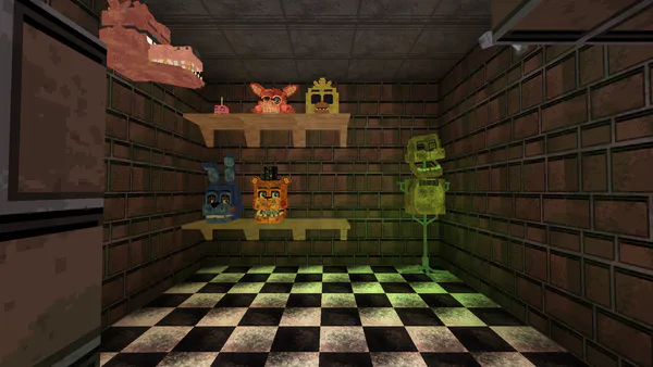 NEW MINECRAFT FNAF 1 MAP USING FNAF UNIVERSE MOD 