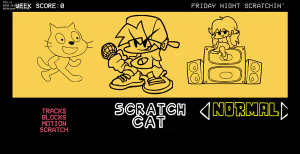 Friday Night Funkin' VS Scratch Cat - FULL WEEK + Cutscene [FNF Mod/HARD]  #vscat#scratchcat#fnfmods 