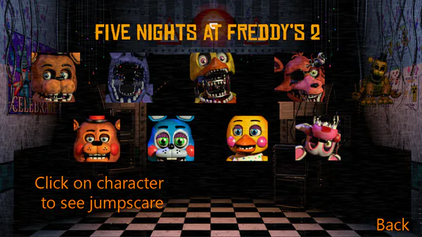 All Fnaf Jumpscares 1-4 — spēlēt online par brīvu Playhop