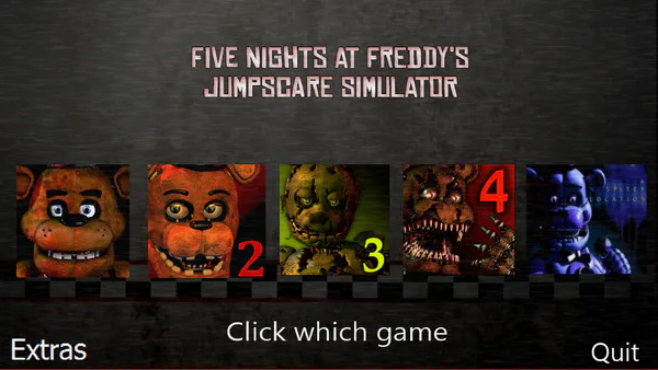 Five Nights at Freddy's 1-5 Jumpscare Simulator (FNAF 1 - 4 & FNAF SISTER  LOCATION) 