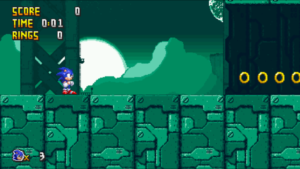 green hill in simple sonic worlds by chucknick - Game Jolt