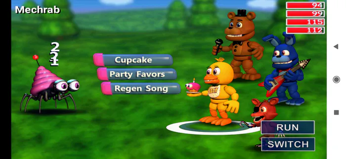 Fnaf world mobile device (Android)