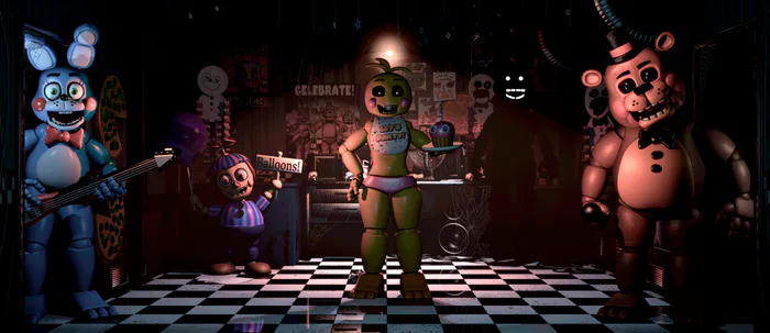 FrxzenLuke on X: FNaF 2 Celebrate Poster with the Classic