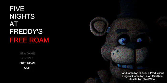 Five Nights At Freddy's 1 Free Roam Free Download - Fnaf Fan Games