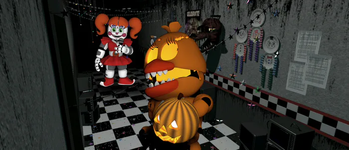 Nightmare Chica ( FNaF World Animation ) by Nixory on DeviantArt