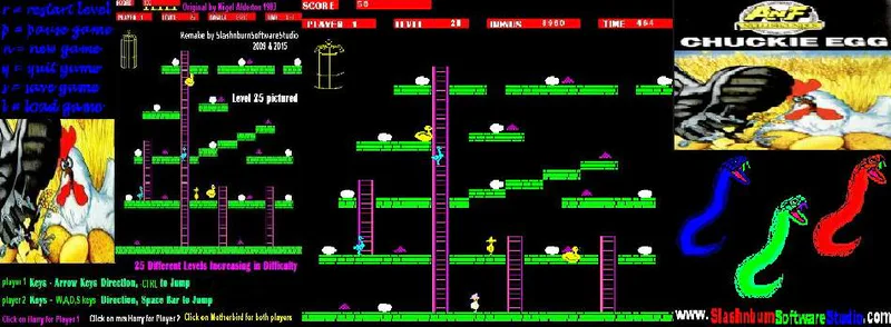 Chuckie Egg by SlashnburnSoftwareStudio - Game Jolt