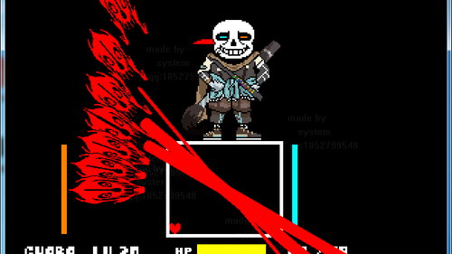 Скачать Undertale Ink!sans fight - Геймплей