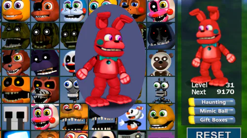 Сколько собрал фнаф. Ред Бонни. Гейм Джолт ФНАФ. FNAF World Mods. FNAF World Mods НУБИК.