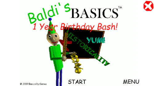 Baldis basics birthday bash mod menu by Groovy Gamer