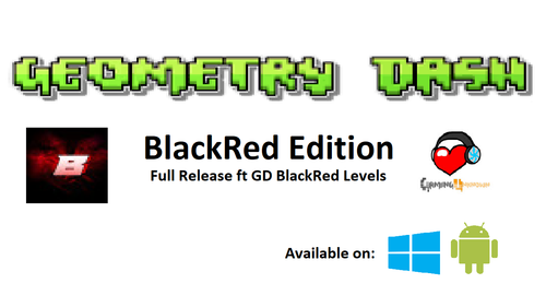 Geometry Dash BlackRed Edition by MatthewFilmsProductions - Game Jolt