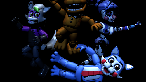 Downhill Bike riding ( Fnaf World Edge Of Time Version ) by aarontoh27