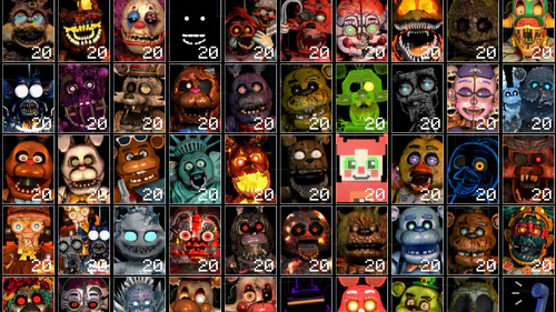 TODOS OS ANIMATRONICS EM UM JOGO SÓ * ultra custom night * 