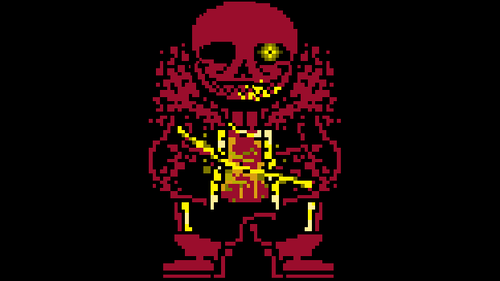 Underchoice Sans Battle Phase 1 Undertale Fangame by EeveeLing