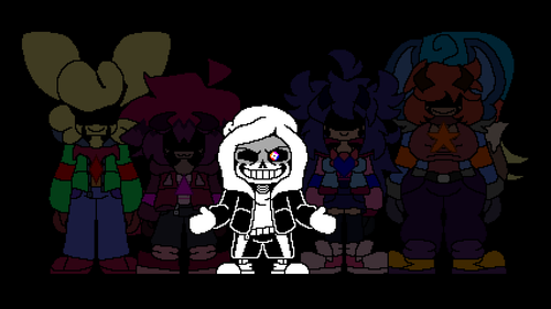 Xen/[Oku]/{Meg} on Game Jolt: a probably oversized canon Dustdust sans  overworld sprite