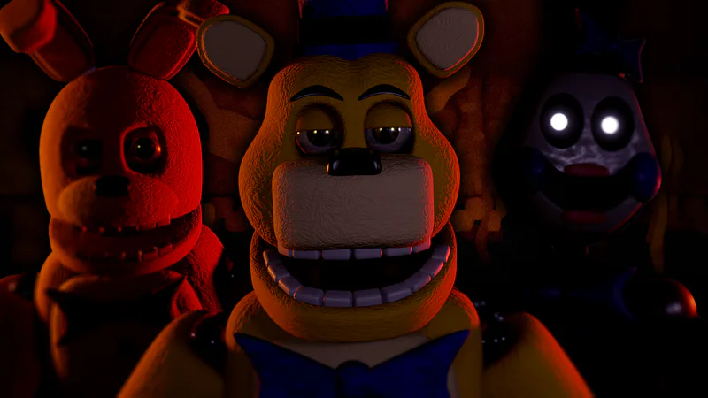 HUNTED BY 3D ANIMATRONICS!  OverNight A FREE ROAM FNAF fan game (FNAF 1 IN  3D!) 