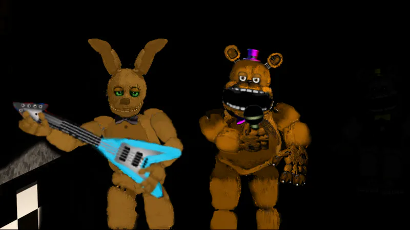 Five Nights at Freddy's 1 except the only animatronic active is Springtrap  by DaPootisBird - Game Jolt