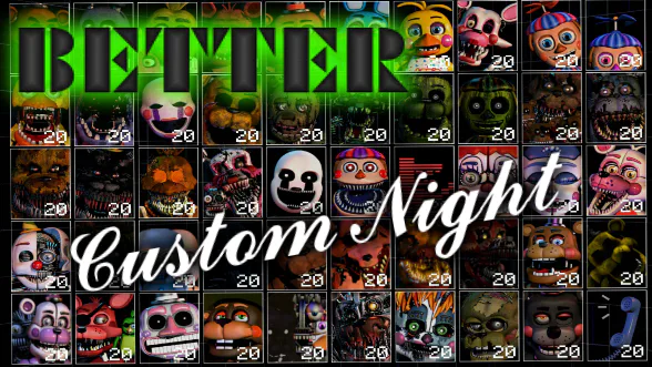 Five nights at Candy's Ultimate Custom Night (FNAF UCN MOD) by  3l-Porcionist4 - Game Jolt