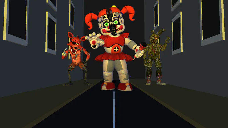Unwithered Animatronics in FNaF 2 (Mod) by ZBonnieXD - Game Jolt
