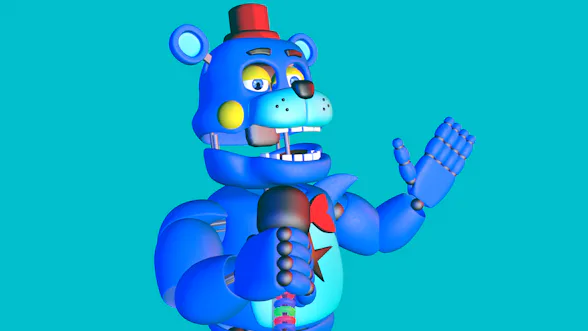 FNAF 2 mod blue withered freddy by Mihaniso - Game Jolt