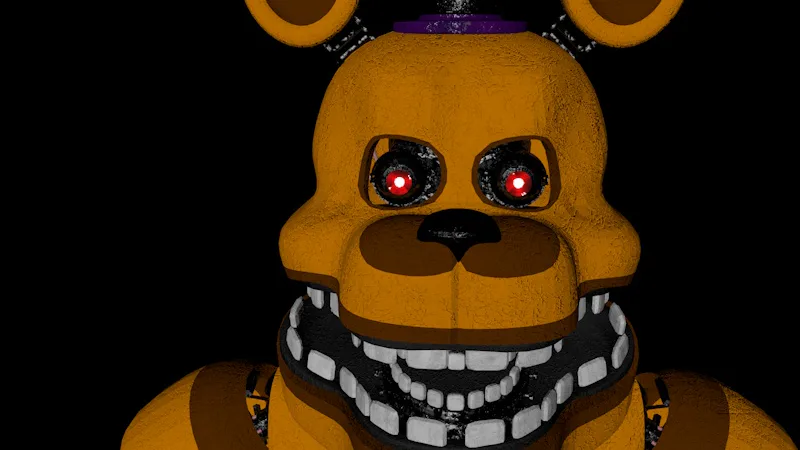 FNAF 2 mod blue withered freddy by Mihaniso - Game Jolt