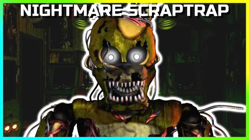 Nightmare Fredbear (UCN Based) and Scraptrap (FNaF 3 Springtrap