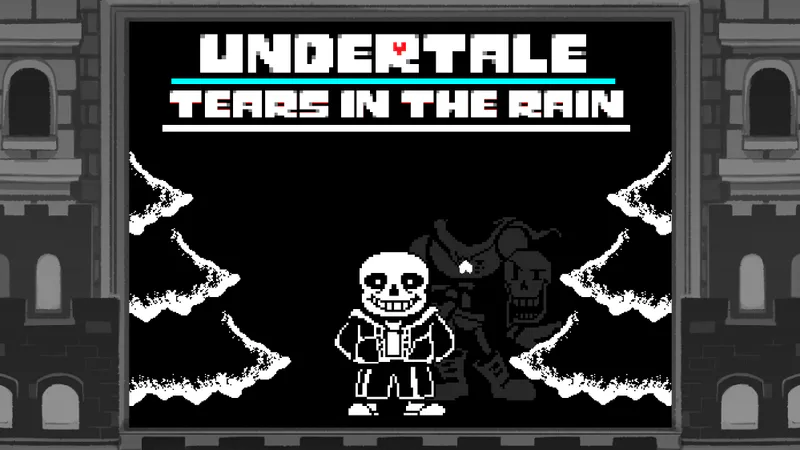 Glitchtale tears in the rain sans