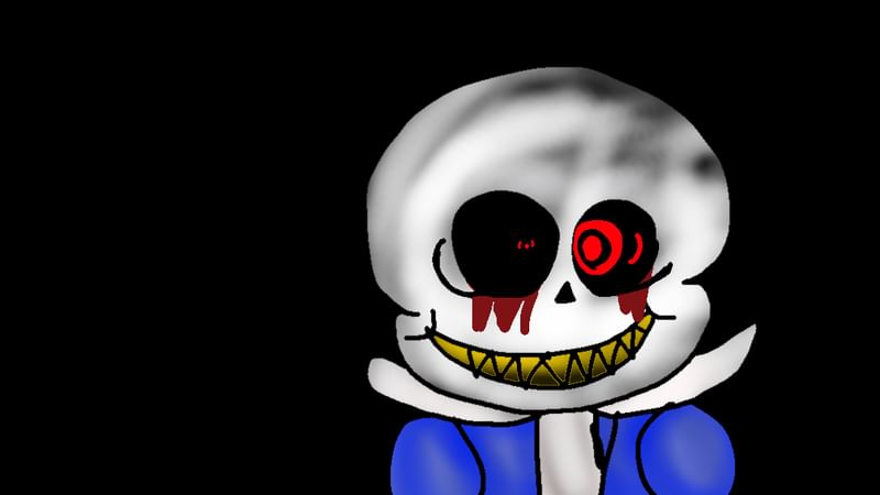 Sans fighting omega Flowey - Drawception