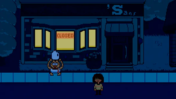 Underchoice Sans Battle Phase 1 Undertale Fangame by EeveeLing