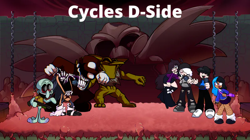 Endless Cycles Week 5 reskin (Lord X & Majin) [Friday Night Funkin