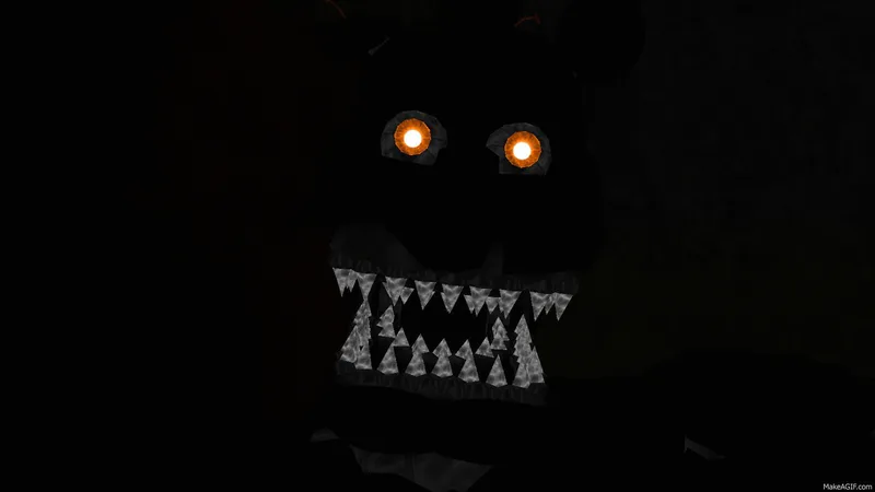 Pixilart - Nightmare Freddy jumpscare by Anonymous