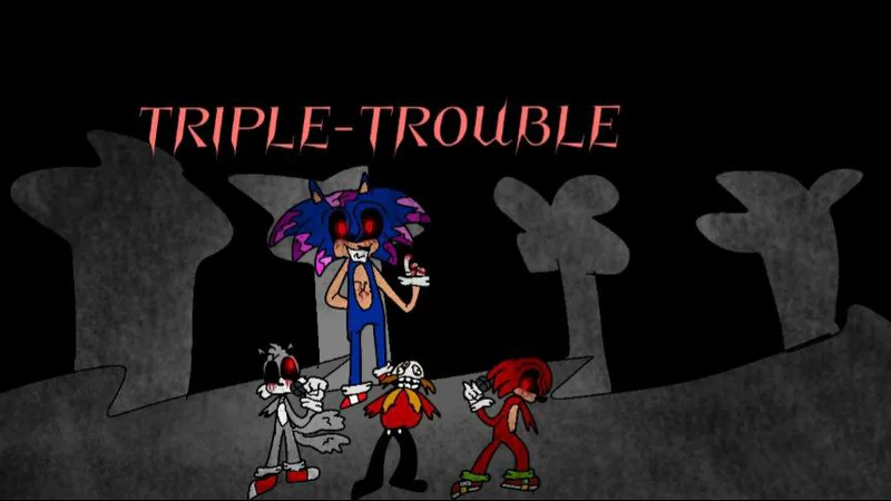 FNF Triple Trouble But Alphabet Lore Vs Sonic Exe Sing it