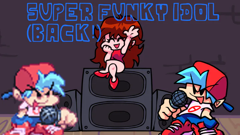 FNF vs Super Funky Idol FNF mod game play online, pc download