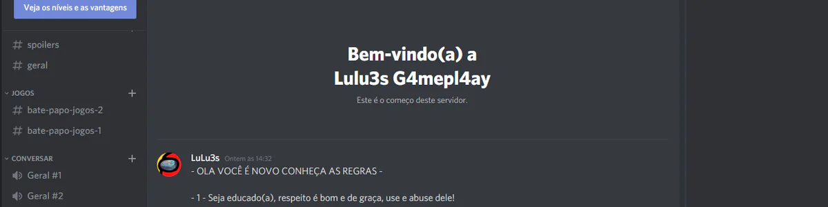 Olá E bem-vindos Eu quero jogar um jogo