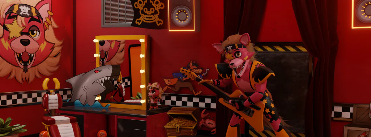 GLAMROCK FOXY OVER ROXY! [Five Nights at Freddy's Security Breach