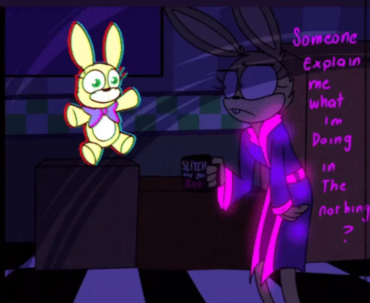 Vanny in Love with Glitchtrap (FNAF Security Breach Comic Dub) 