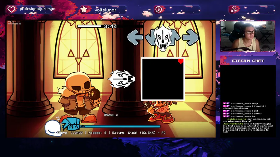 Is this Sans from the Indie Cross mod on the poster?