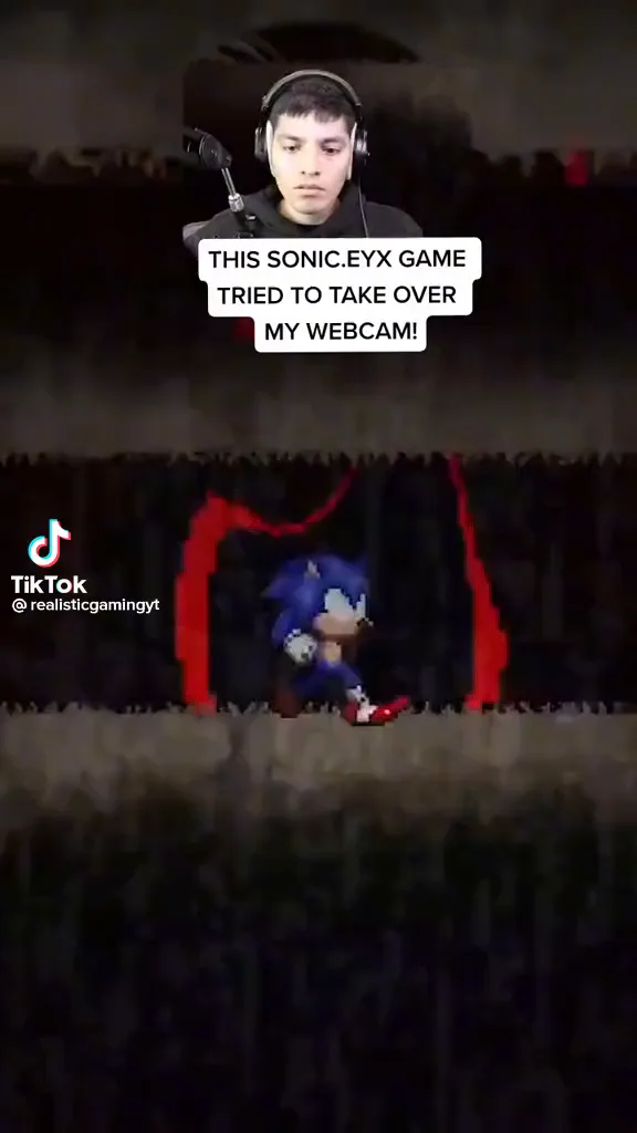 Sonic.EYX game with Sonic looking at something Memes - Imgflip