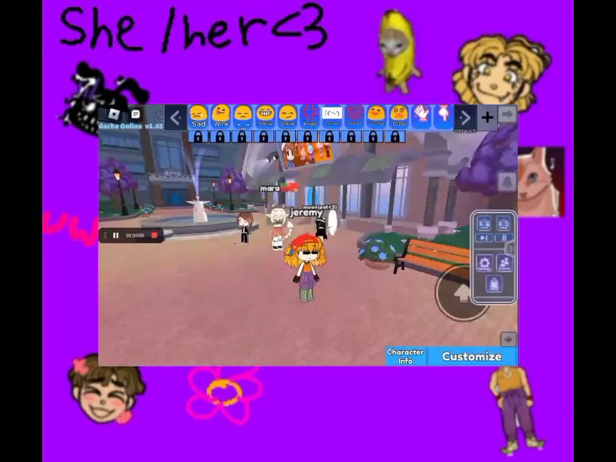 Gacha Online in Roblox - I met a FAN!!! 