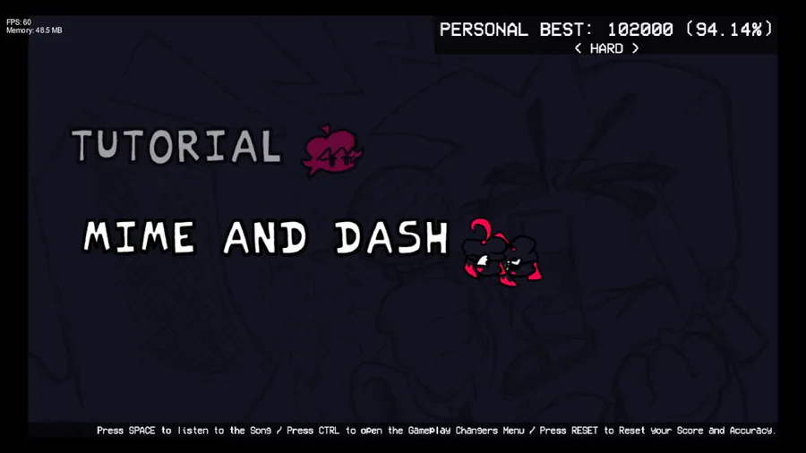 Friday Night Funkin' Mime and Dash (FNF MOD/Hard) 