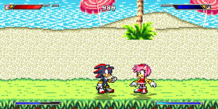 Funni Purpl Shad on Game Jolt: Amy rose in sonic 2 sprite remade