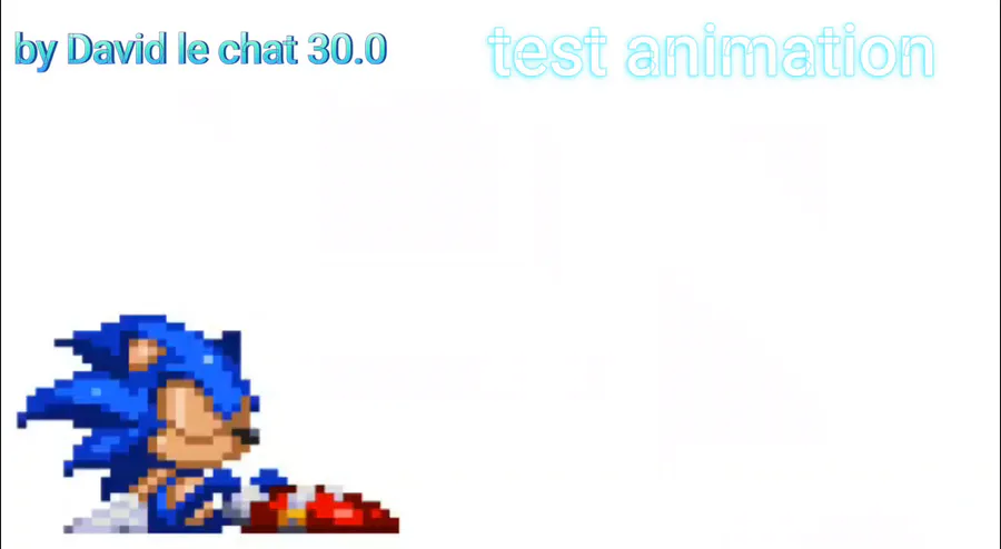 Sonic sprite animation tests